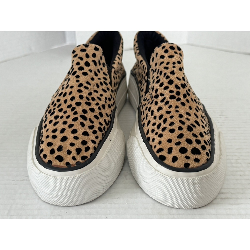 RESTRICTED Sneakers Womens Size 8 CHEETAH PRINT CHUNKY SLIP ON - Picture 7 of 16